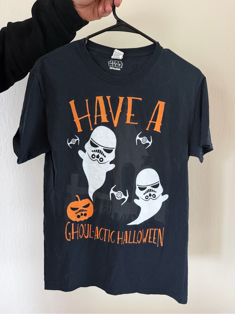 Star Wars Black "Have A Ghoulactic Halloween" Tee